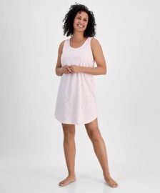 Women's Printed Jersey Tank Sleepshirt