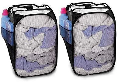 Smart Design Pop Up Laundry Hamper, Set Of 2