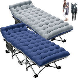 Slsy Portable Folding Bed Cot with 3.3" 2 Sided Mattress, 2pk