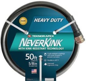 NeverKink Teknor 50ft Vinyl Gray Coiled Hose