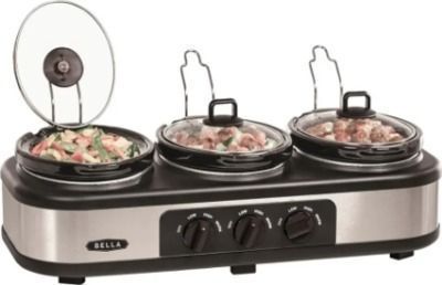 Bella 3 x 1.5-Quart Triple Slow Cooker