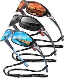 FAGUMA Sports Polarized Sunglasses, 3pk