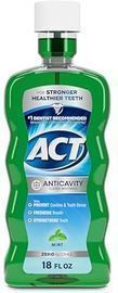 ACT Anticavity Fluoride Mouthwash, Mint, 18oz