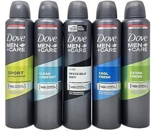 Dove Men + Care Antiperspirant Spray Variety Set, 5ct