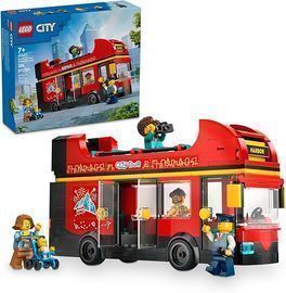 LEGO City Red Double-Decker Sightseeing Bus Toy Vehicle Set
