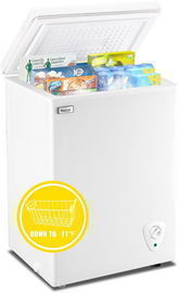 WANAI 3.5 Cu.ft Chest Freezer
